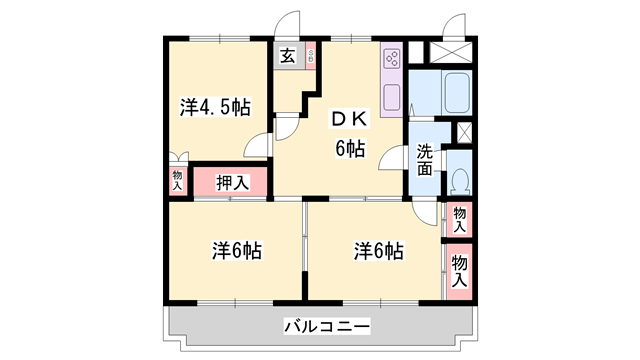 物件間取画像