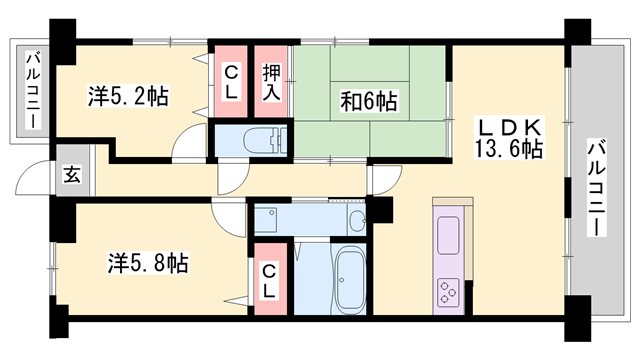 物件間取画像