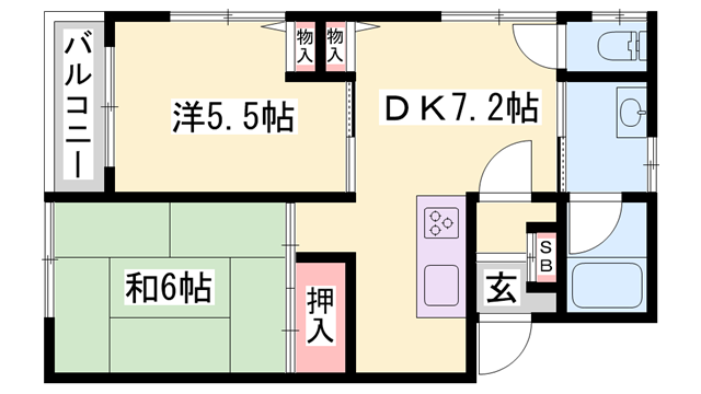 物件間取画像
