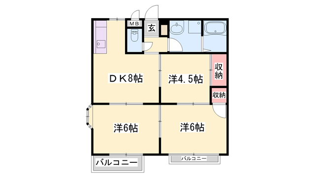 物件間取画像