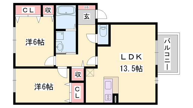 物件間取画像