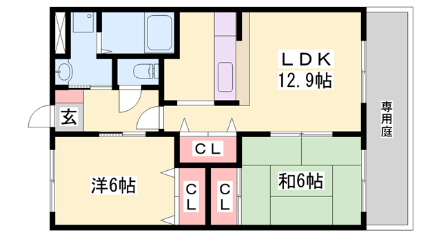 物件間取画像