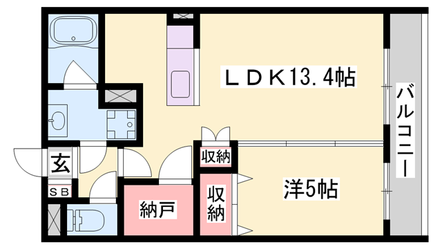 アーバン・フラッツ加西の物件間取画像