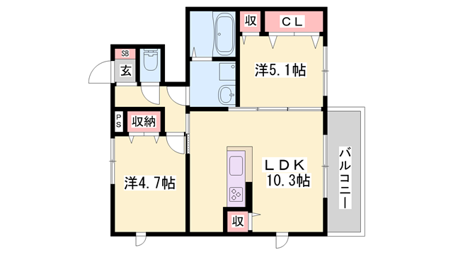 物件間取画像