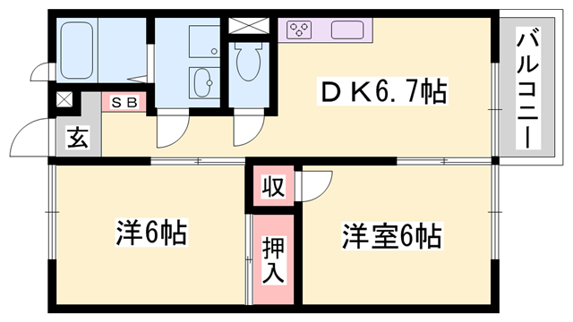 物件間取画像