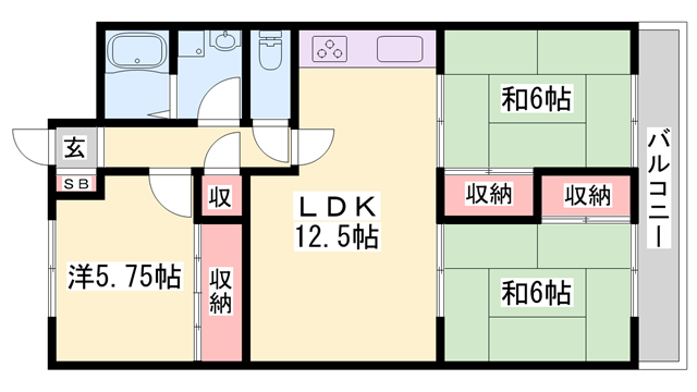 物件間取画像