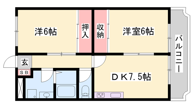 物件間取画像