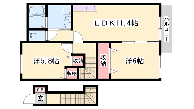 物件間取画像