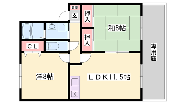 物件間取画像