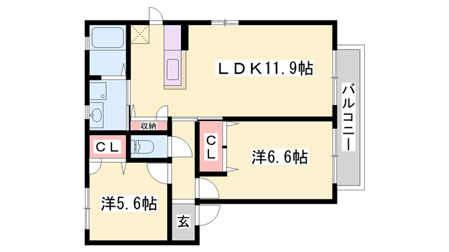 物件間取画像