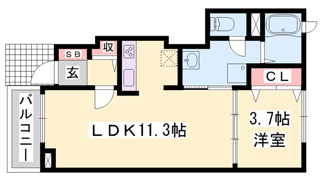 物件間取画像
