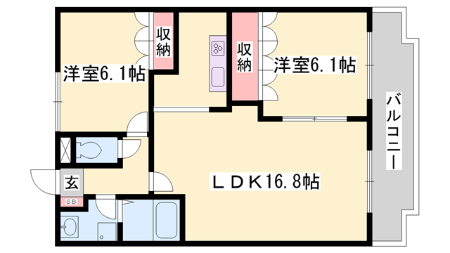 物件間取画像