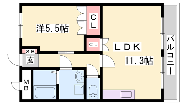 物件間取画像