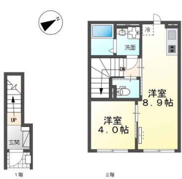 物件間取画像