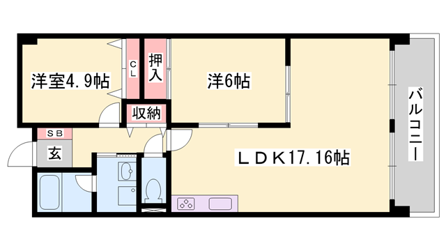 物件間取画像