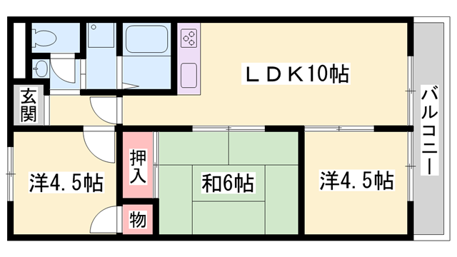 物件間取画像