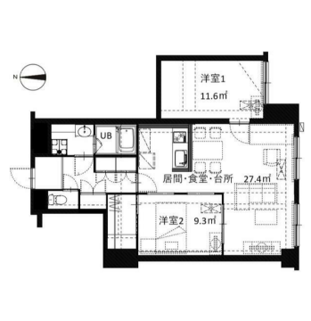 物件間取画像
