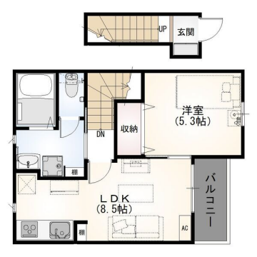 物件間取画像