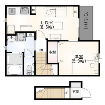 物件間取画像