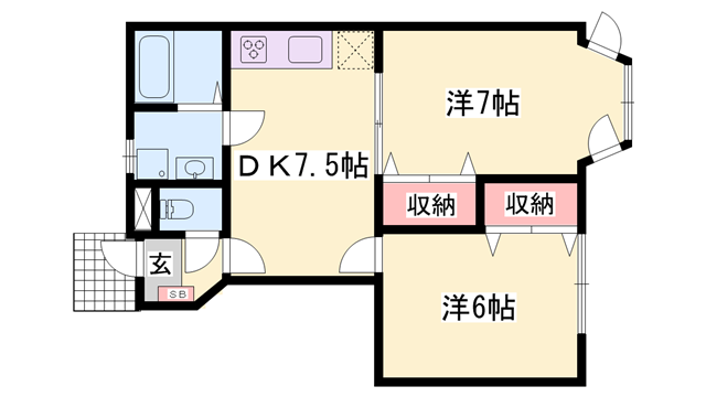 物件間取画像