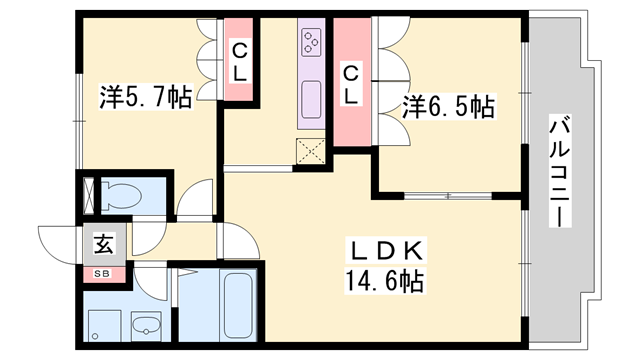 物件間取画像