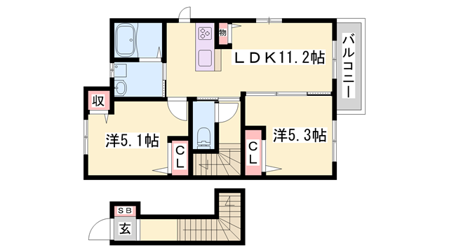 物件間取画像