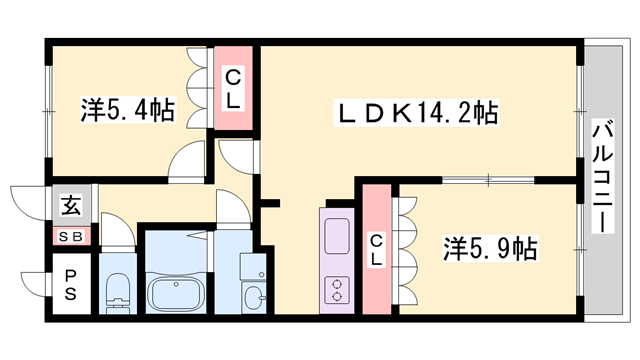 物件間取画像