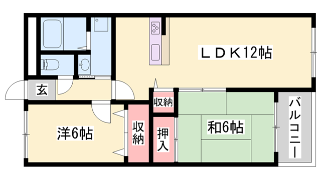 シャトー三和青山の物件間取画像
