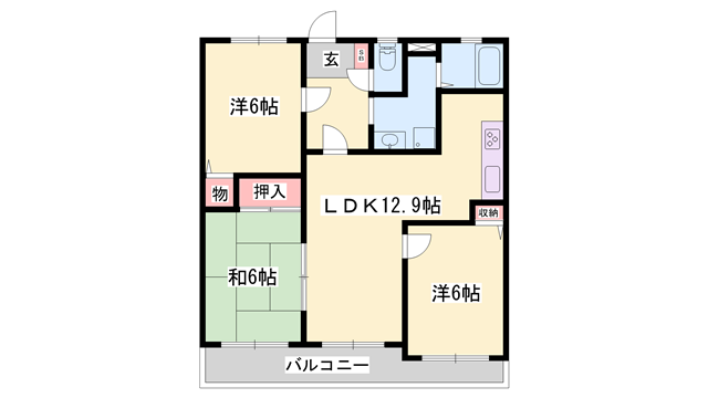 メゾンⅠの物件間取画像