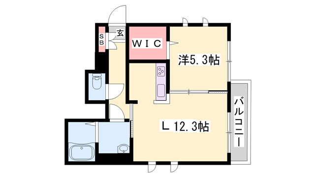 物件間取画像