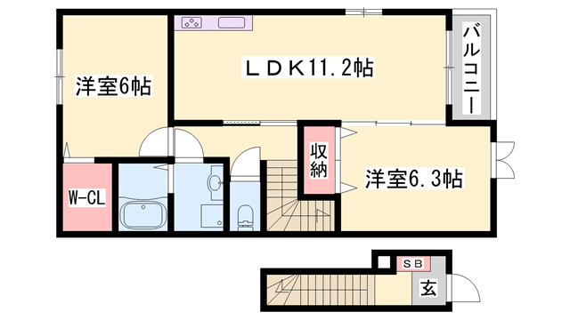 物件間取画像