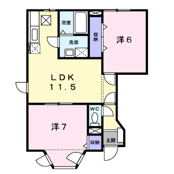 物件間取画像