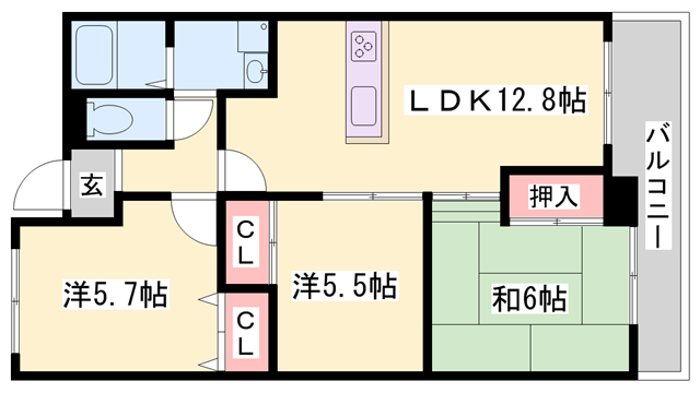 物件間取画像