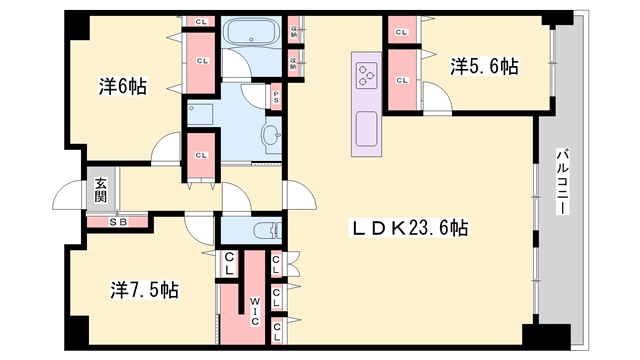 物件間取画像