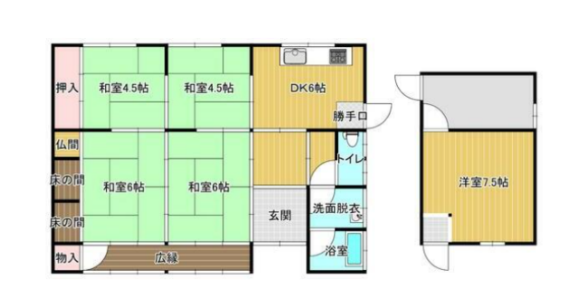 物件間取画像