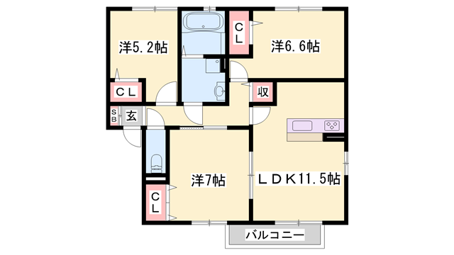 物件間取画像