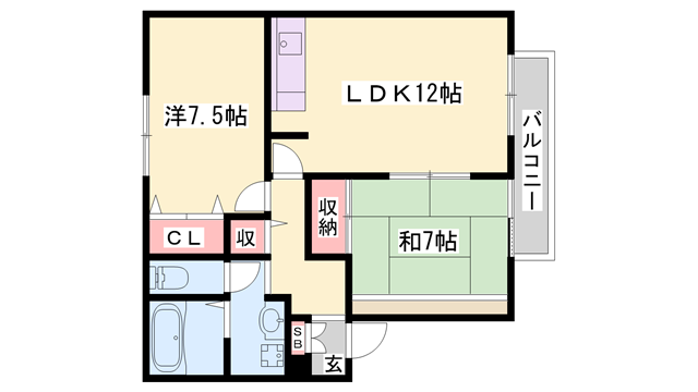 物件間取画像