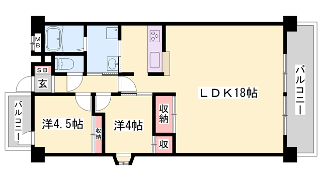 物件間取画像