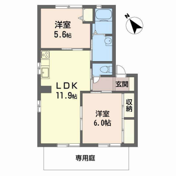 物件間取画像