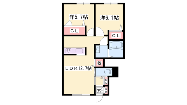 物件間取画像
