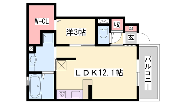 物件間取画像