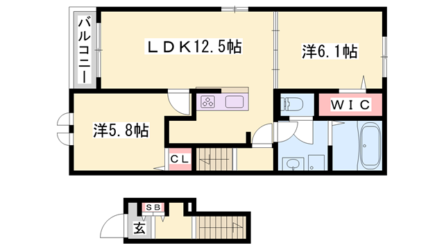 物件間取画像