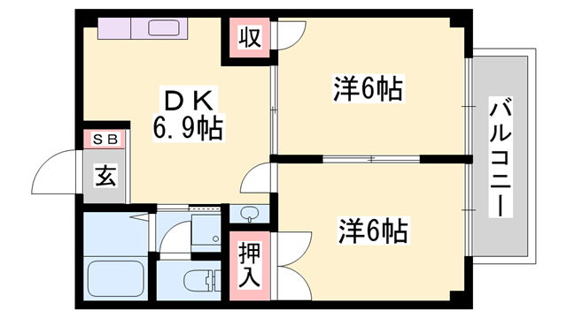 物件間取画像