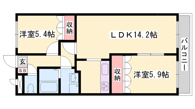 物件間取画像