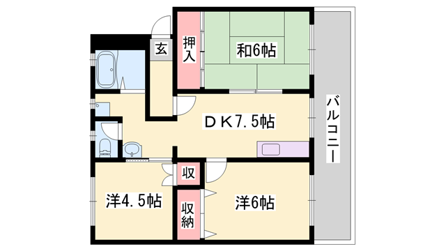 物件間取画像