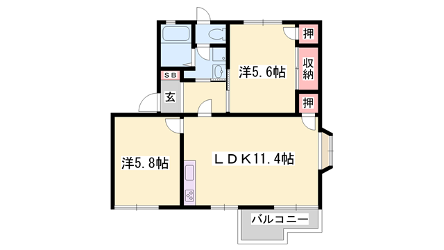物件間取画像
