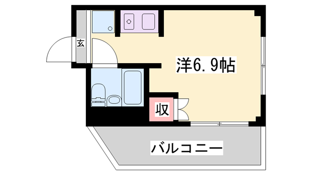 エレーヴ新在家の物件間取画像