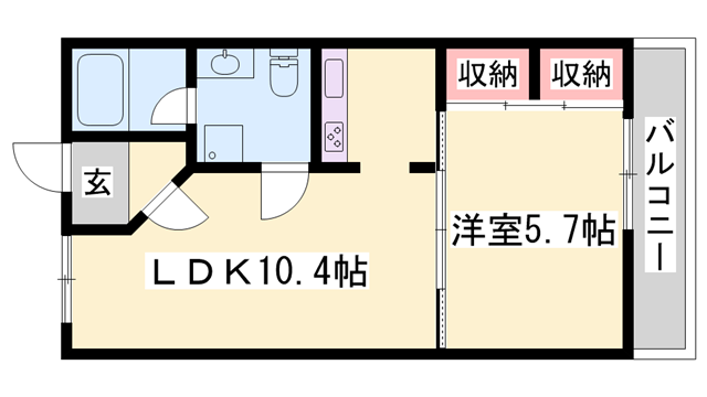 キャッスルコート南八代の物件間取画像