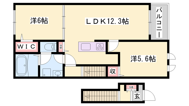 物件間取画像