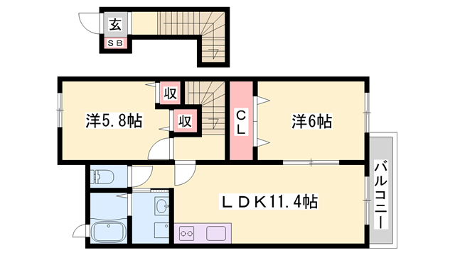 物件間取画像